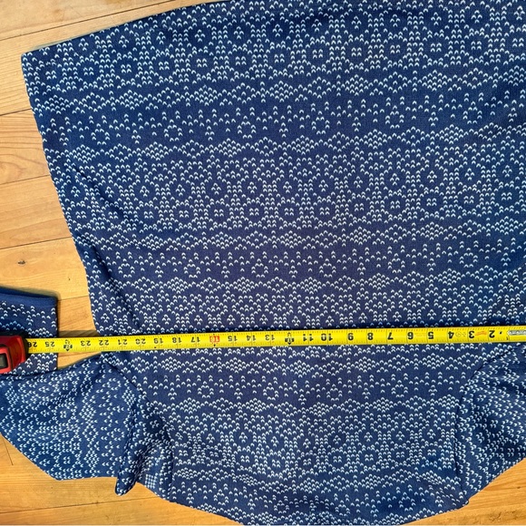 Women's Blue Patterned Jacket - Picture 6 of 6